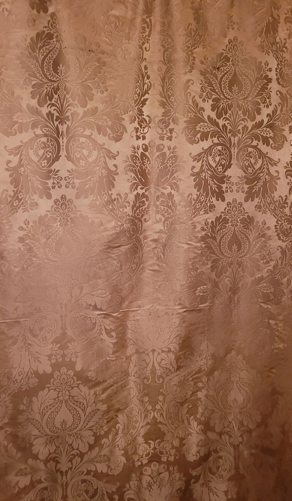 3 damask lengths, late 19th century period