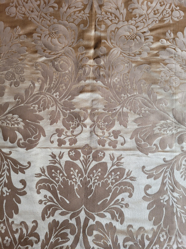 3 damask lengths, late 19th century period