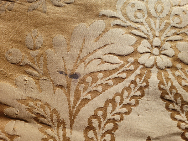 3 damask lengths, late 19th century period