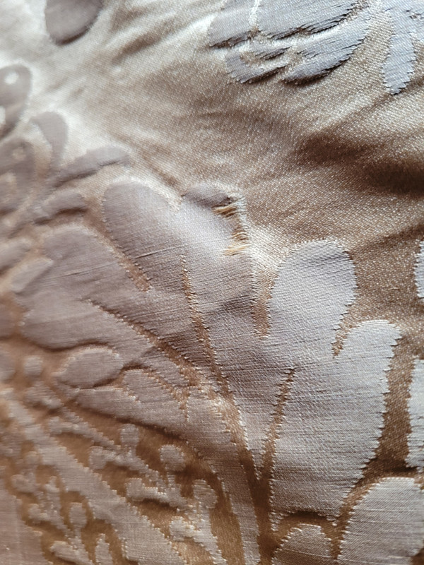 3 damask lengths, late 19th century period