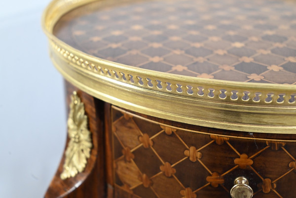 Petite Table de Salon en Bois de Rose et Acajou, style Louis XV/Louis XVI – Début XXe