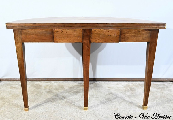 Table Console de Propriété en Noyer, époque Directoire – 1810