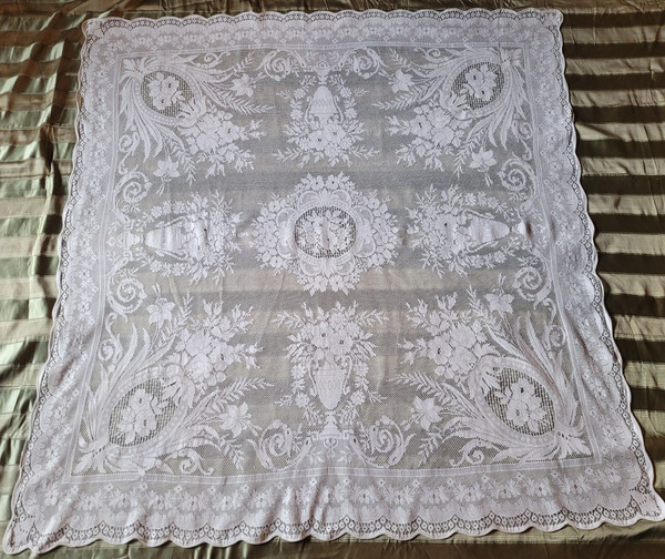 Small lace tablecloth circa 1900
