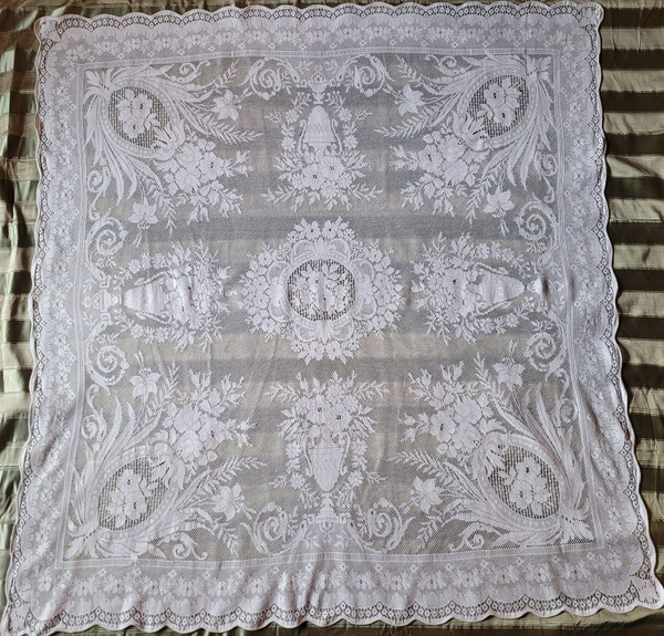 Small lace tablecloth circa 1900