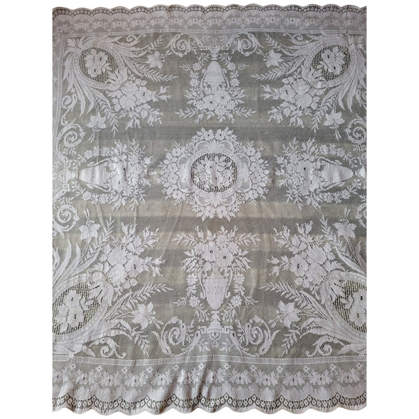 Small lace tablecloth circa 1900