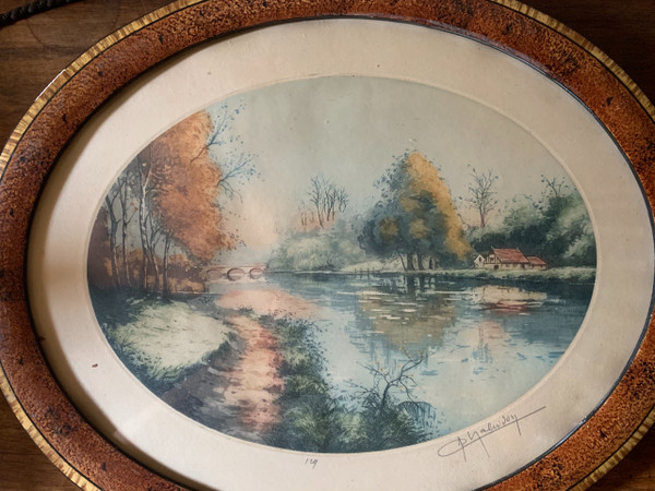 Etching signed Chabridon