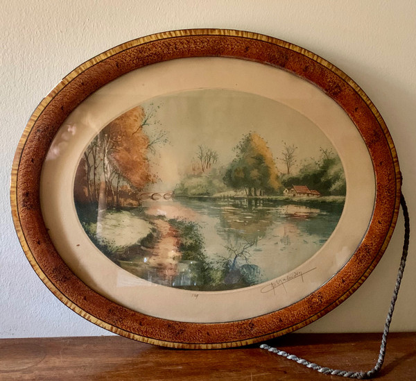 Etching signed Chabridon