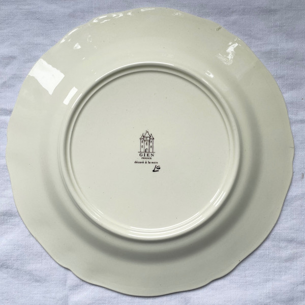 Service of 6 plates Gien model Rambouillet