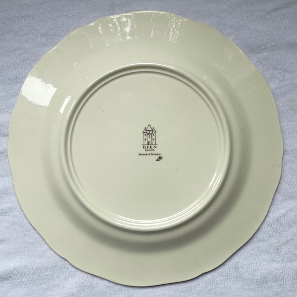 Service of 6 plates Gien model Rambouillet