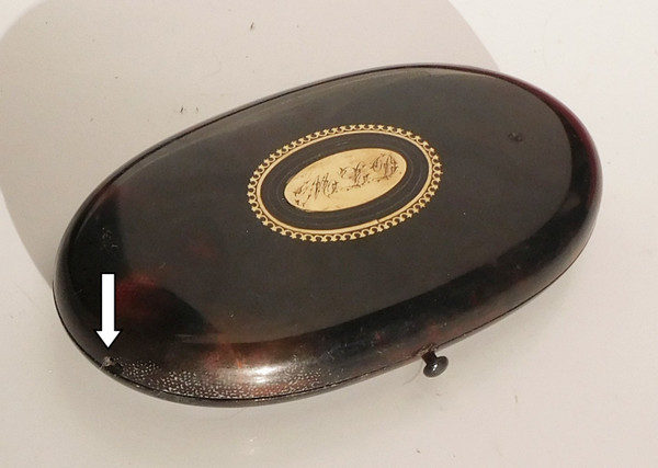 Vermeil sewing kit in tortoiseshell case