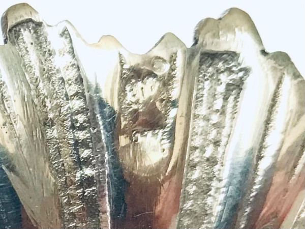 Misuratore per anelli in conchiglia per contrabbasso in argento