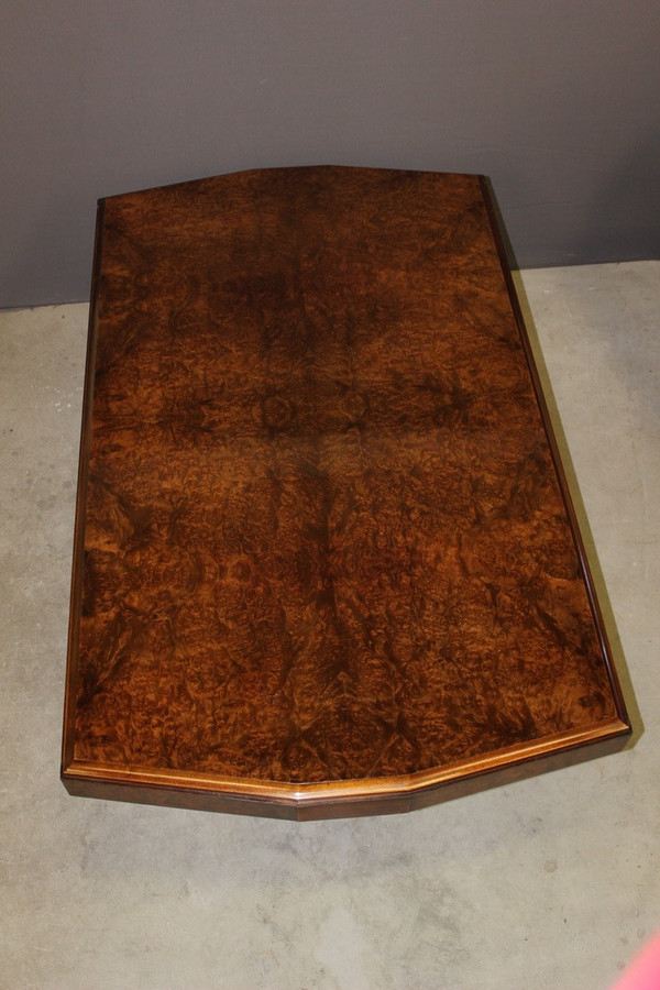 Art Deco Mahogany And Elm burl table circa 1930