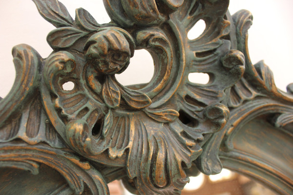Oval Mirror Louis XV Style, Shell 51 X72 Cm