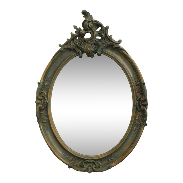 Oval Mirror Louis XV Style, Shell 51 X72 Cm