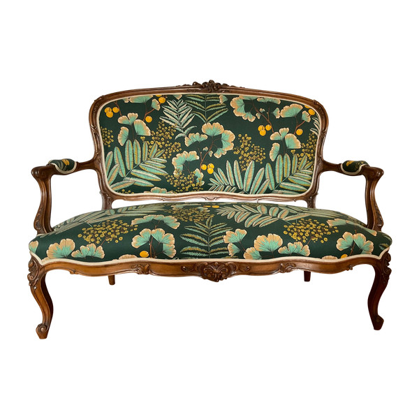 Louis XV-style sofa-bench
