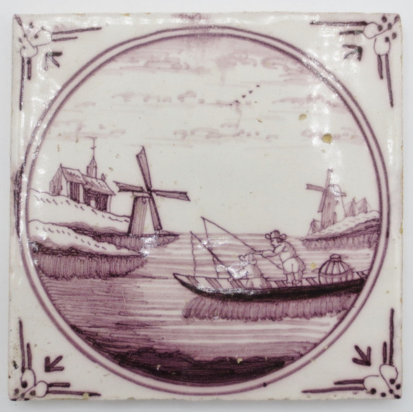 Dodici piastrelle di terracotta, Delft, XVIII secolo.