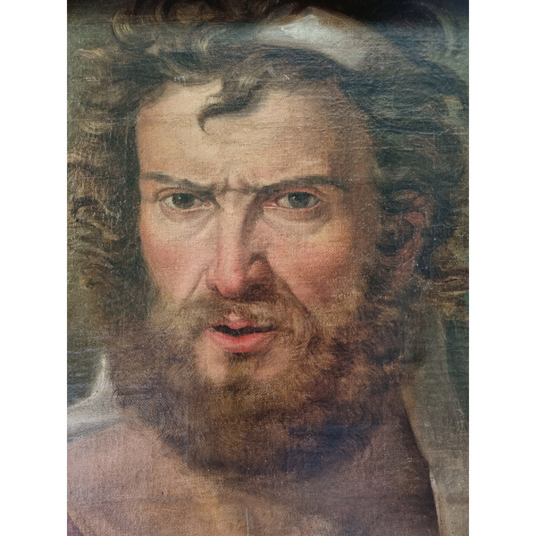 Scuola di Jacques Louis David, olio su tela fine XVIII-inizio XIX secolo.
