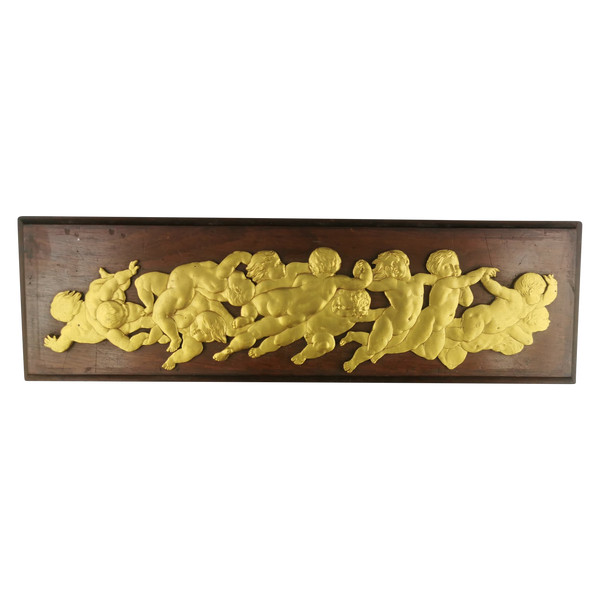 Bronze doré d'ornement aux Putti