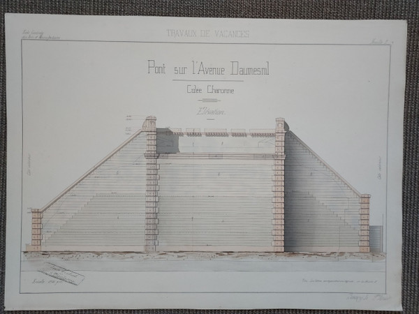 Disegno architettonico del XIX secolo