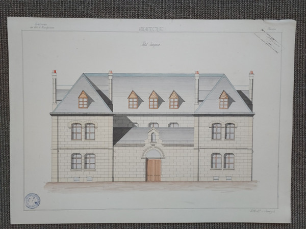 Disegno architettonico del XIX secolo