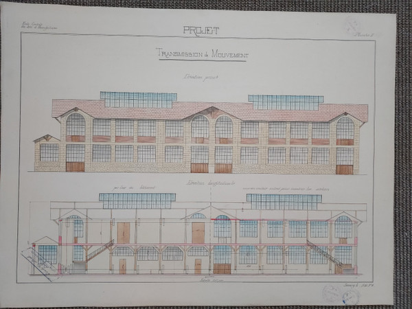Disegno architettonico del XIX secolo