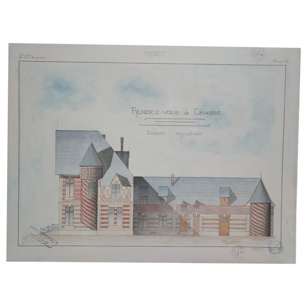 Disegno architettonico del XIX secolo