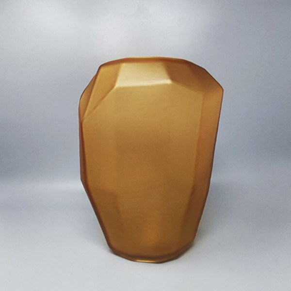 1970 Prächtige polyedrische Vase von Dogi aus Muranoglas. Hergestellt in Italien