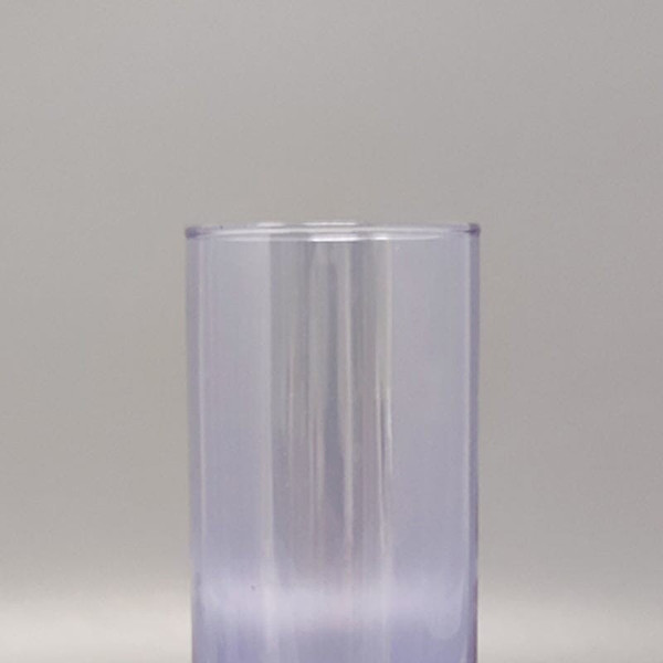 1970 Beautiful crystal ice bucket with 4 glasses by Ivat. Made in Italy