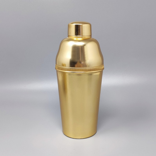 1960 Beautiful cocktail shaker with aluminum ice bucket. Made in Italy