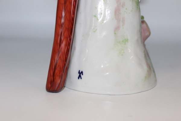 Perroquet En Porcelaine Dans Le Goût De Meissen XX 