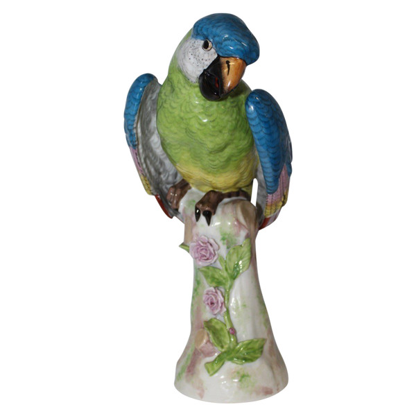 Perroquet En Porcelaine Dans Le Goût De Meissen XX 