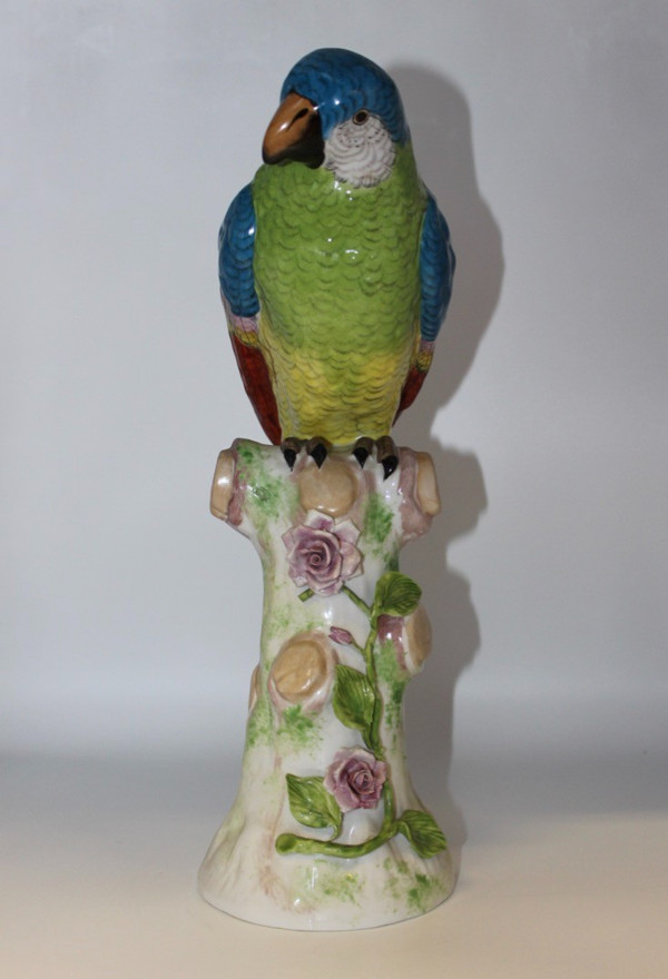 Porcelain Parrot In The Taste Of Meissen XX