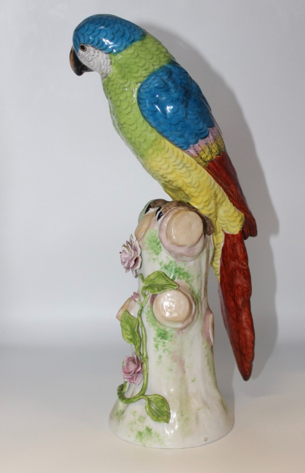 Porcelain Parrot In The Taste Of Meissen XX