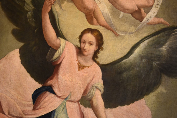 Der Schutzengel, Claudio Ridolfi (Verona, um 1570 - 1644) Kreis/Werkstatt