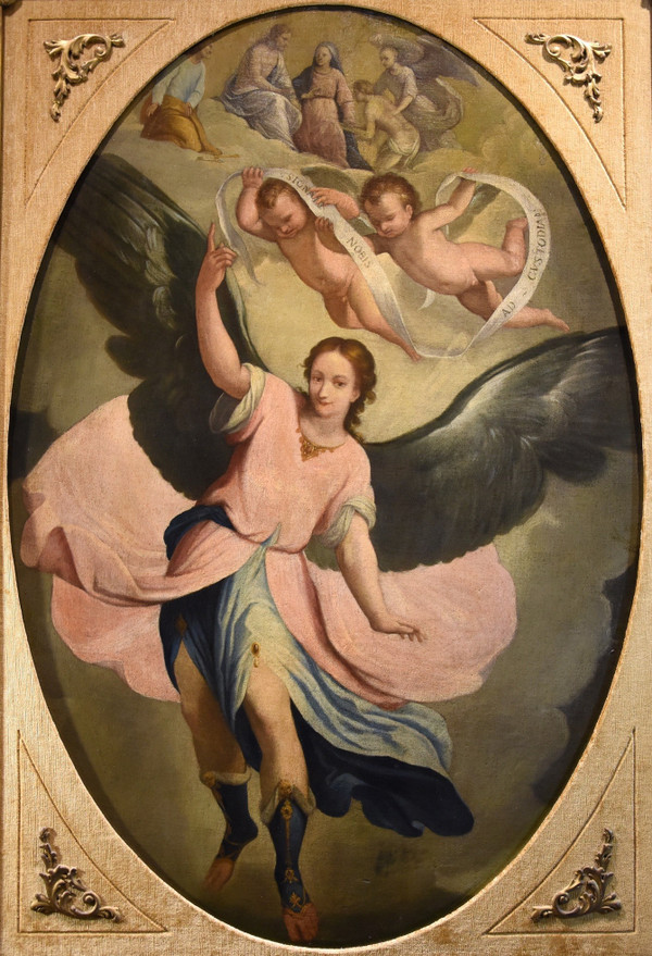 Der Schutzengel, Claudio Ridolfi (Verona, um 1570 - 1644) Kreis/Werkstatt