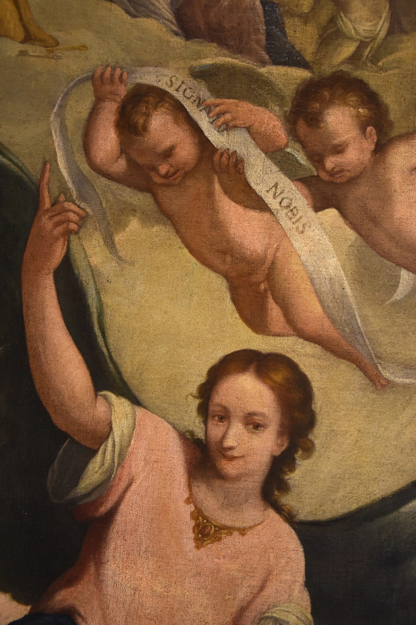 Der Schutzengel, Claudio Ridolfi (Verona, um 1570 - 1644) Kreis/Werkstatt