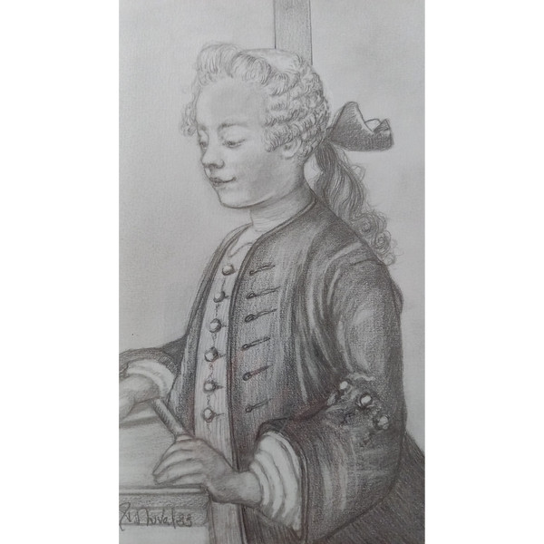 Drawing after The Child with the Toton