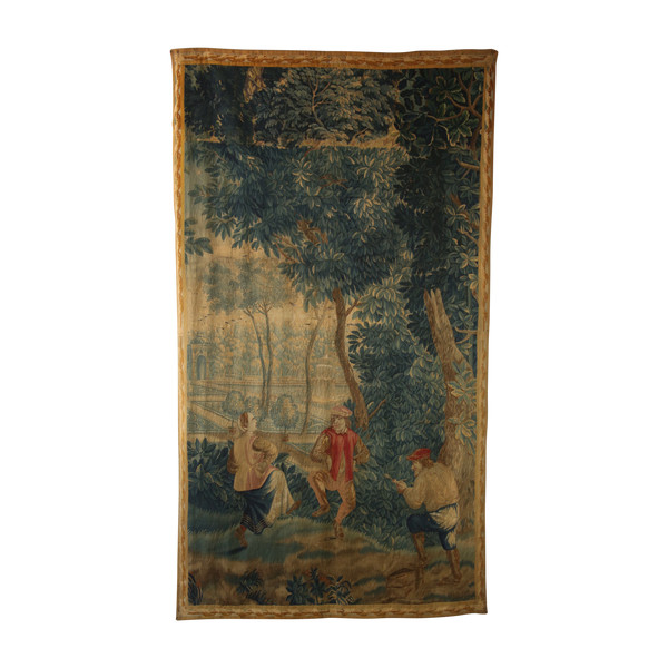 Feiner Wandteppich im Stil von Teniers - Oudenaarde, frühes 18. Jahrhundert