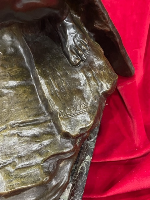 Imposing Bronze sculpture signed by Georges COLIN 1876 - 1917