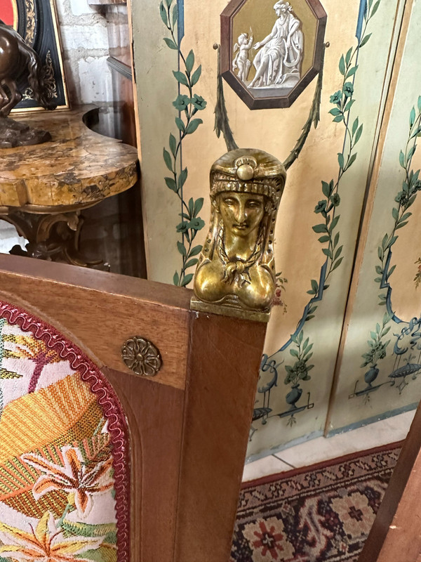 PAIR OF CONSULATE CHAIRS RETURN FROM EGYPT