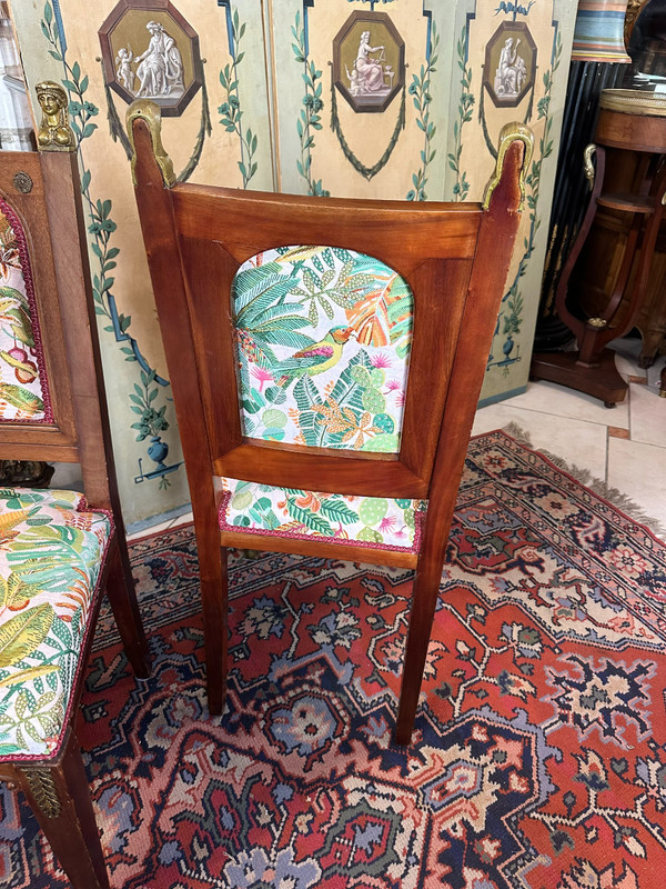 PAIR OF CONSULATE CHAIRS RETURN FROM EGYPT