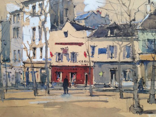 Paris, Place du Tertre Von Jules Charles Choquet (1846-1932)