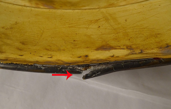 Plat de Quête à Offrandes Laiton Gothique Allemagne Nuremberg XVIè Siècle