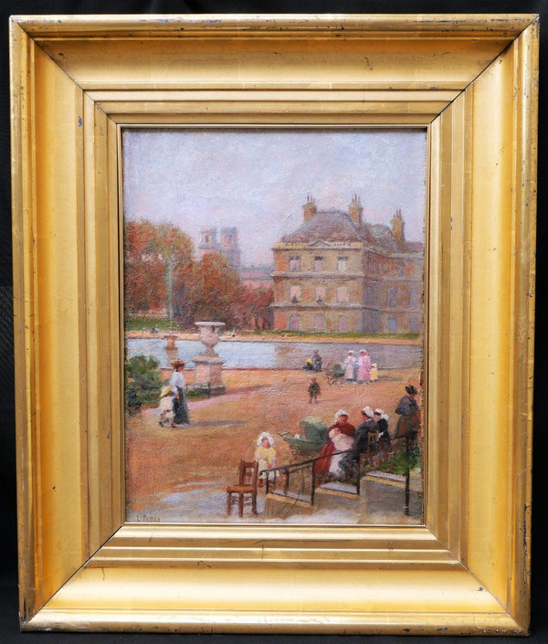 Louis PETIT, Animierte Ansicht des Jardin du Luxembourg