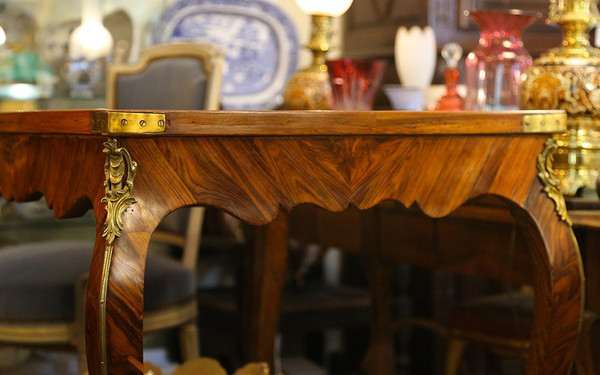 18th Century Inlaid Game Table, Louis XV