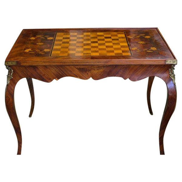 18th Century Inlaid Game Table, Louis XV