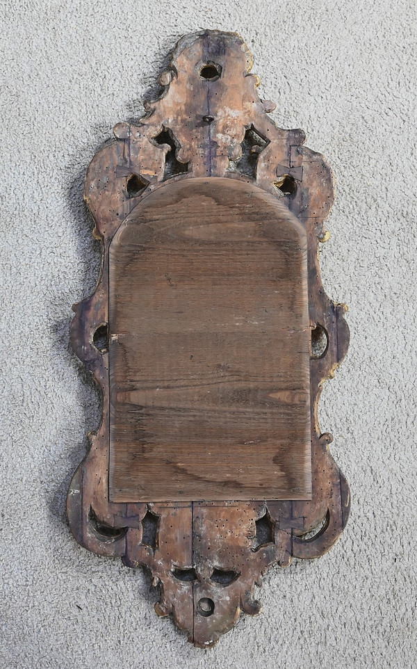 Miroir Louis XV en Bois Doré, Rocaille – 2ème partie XIXe