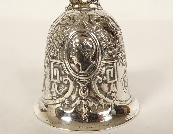 Table Bell Sterling Silver English Sheffield Landeck 1898 60.97gr