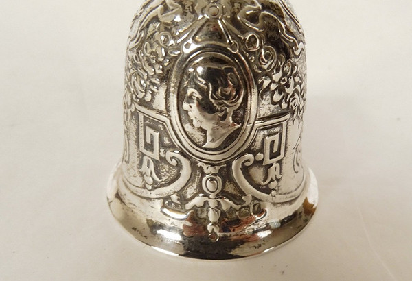 Table Bell Sterling Silver English Sheffield Landeck 1898 60.97gr