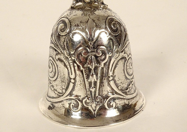 Table Bell Sterling Silver English Sheffield Landeck 1898 60.97gr